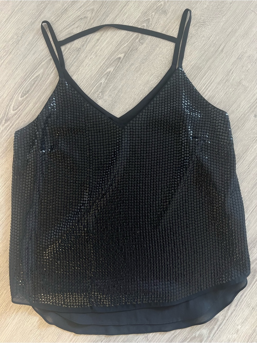 Portmans Black Sequin V-Neck Cami